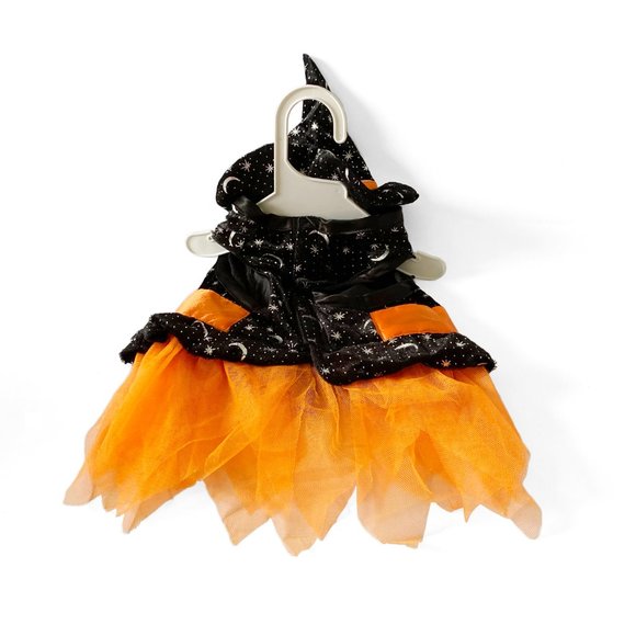 NWT Black & Orange Witch Halloween Costume for Small Dogs - Picture 3 of 3